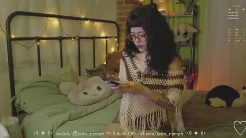   Im Nym  Justa nymph on twitter and IG online show from February 20, 2:32 am