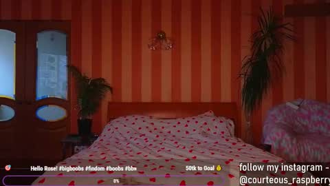 Snapshot of courteous_raspberrrry chatting on December 9, 10:32 am Rose Roys my  online show from December 9, 10:32 am