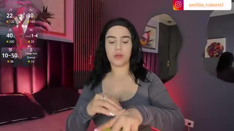 Snapshot of emily_roberts1 chatting on January 25, 12:30 pm Emily  online show from January 25, 12:30 pm