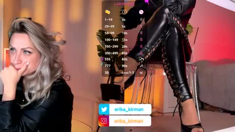 Erika      online show from March 31, 2:17 pm