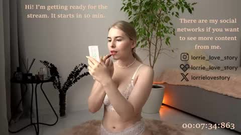 Snapshot of lorrie_love_story chatting on January 13, 1:28 pm Lorrie online show from January 13, 1:28 pm