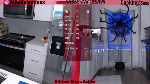 Snapshot of milavalentinax chatting on October 23, 3:01 am Mila Valentina online show from October 23, 3:01 am