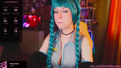 Snapshot of mimibunxo chatting on October 16, 5:21 am Mimi Bunny online show from October 16, 5:21 am