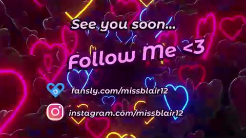 MissBlair online show from July 28, 3:21 pm