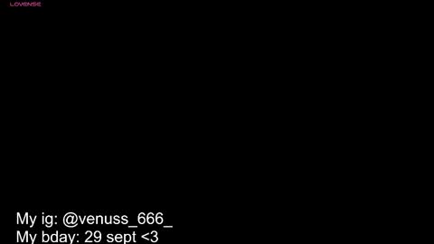 Snapshot of venussx_x chatting on September 15, 6:48 pm   Venus  MY BDAY 29 SEPT online show from September 15, 6:48 pm