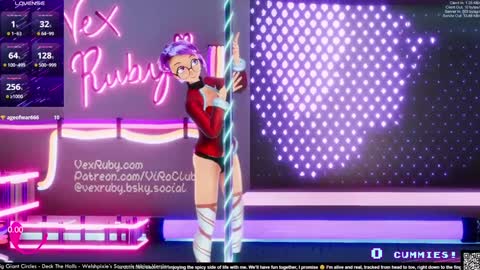 Snapshot of vexruby chatting on December 14, 2:11 am Vex Ruby online show from December 14, 2:11 am