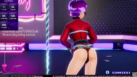 Snapshot of vexruby chatting on December 21, 2:09 am Vex Ruby online show from December 21, 2:09 am