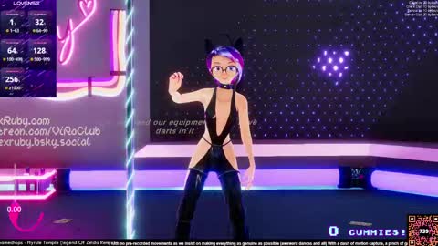 Snapshot of vexruby chatting on February 16, 1:05 am Vex Ruby online show from February 16, 1:05 am