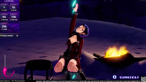 Snapshot of vexruby chatting on December 5, 11:07 pm Vex Ruby online show from December 5, 11:07 pm