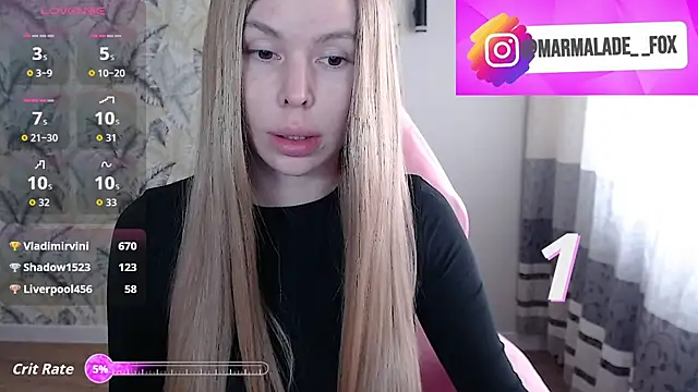 Marmalade Fox online show from April 18, 4:15 am