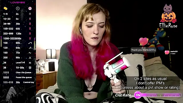 EllieeRose online show from March 2, 7:20 pm