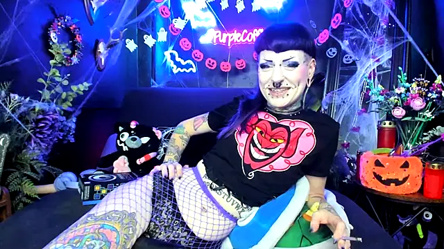 Purple Coffin666 online show from October 17, 7:50 pm