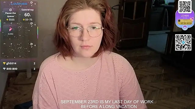 LesyaOxi online show from September 15, 9:28 am