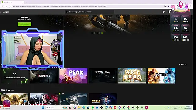 Luna blackk online show from April 12, 2:14 am