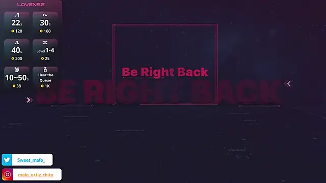 Sweet Mafe online show from January 17, 12:07 am