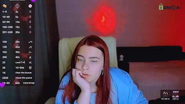 red  dizzy online show from January 13, 10:58 pm