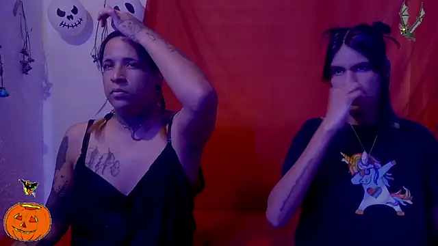 Couple Moth666 online show from October 24, 12:34 pm