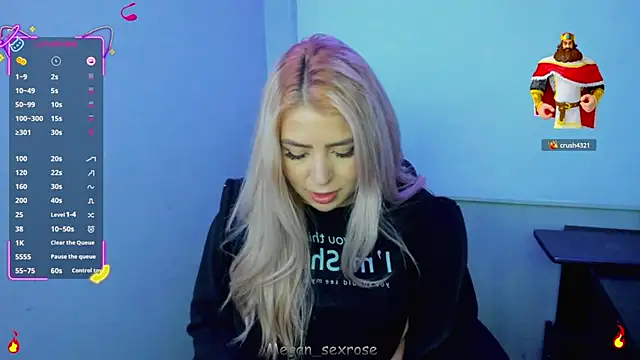 Megan sexrosse online show from March 27, 4:47 am