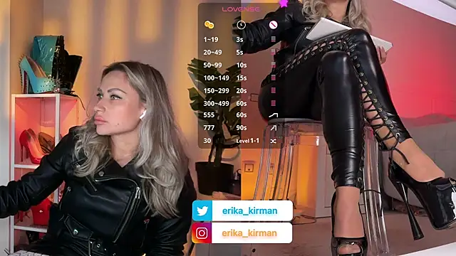 Erika Kirman online show from March 31, 2:06 pm