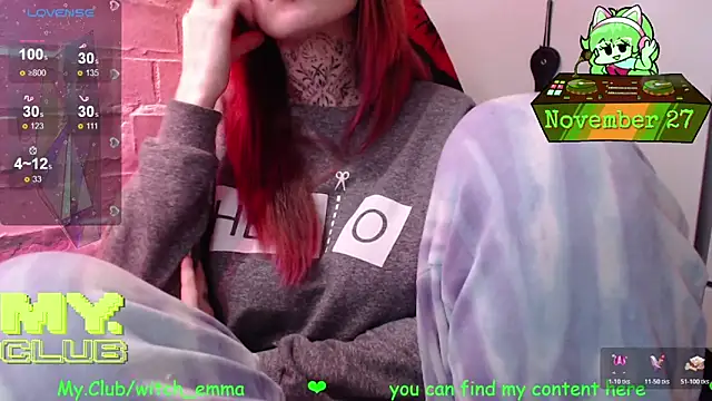 Witch Emma online show from November 27, 7:28 pm