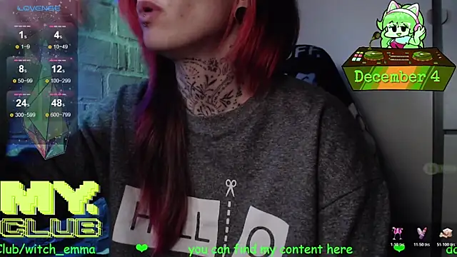 Witch Emma online show from December 4, 7:36 pm